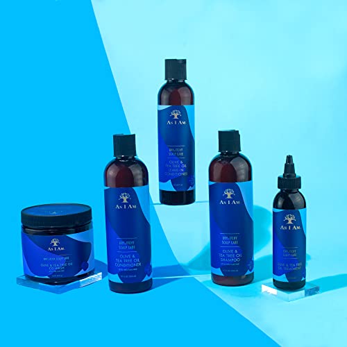 As I Am Dry & Itchy Scalp Relief Bundle – Shampoo (12 oz), Conditioner (12 oz) & Scalp Treatment (4 oz)