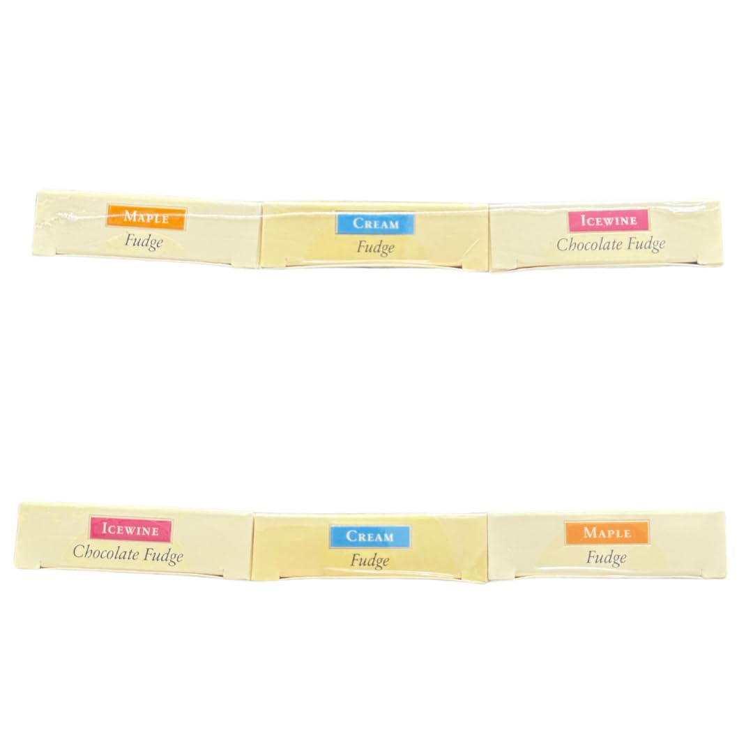Canada True Fudge Gift Set – Maple, Cream, Icewine Chocolate – 3 x 85g (3oz) – Canadian Souvenir Food, Maple Candy, Made in Canada, Gourmet Gift for Tourists and Holidays