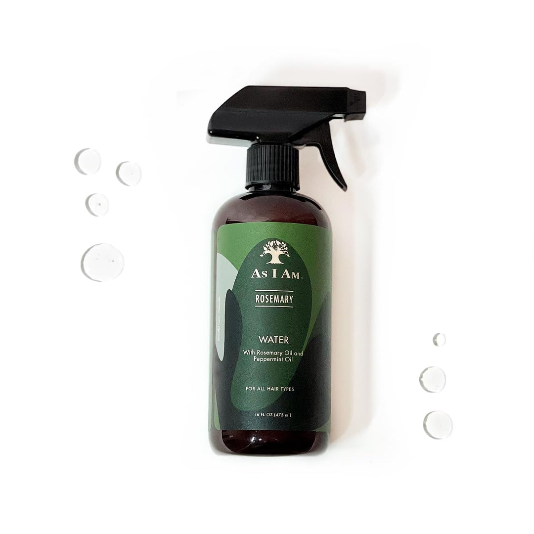 As I Am Rosemary Water for Hair Growth – 16 oz Scalp Treatment with Melatonin, Biotin & Ceramide