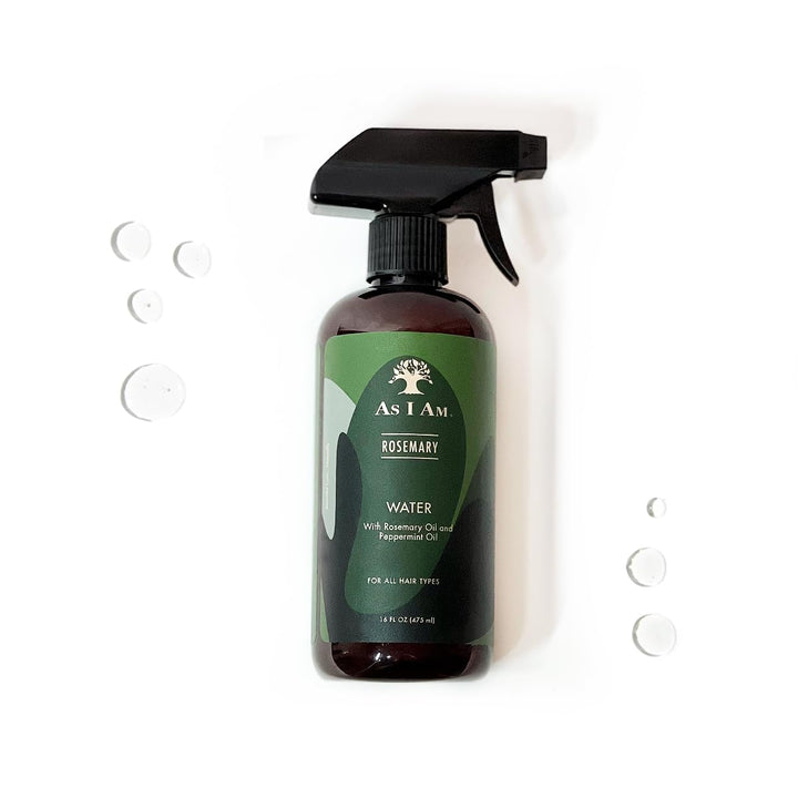 As I Am Rosemary Water for Hair Growth – 16 oz Scalp Treatment with Melatonin, Biotin & Ceramide