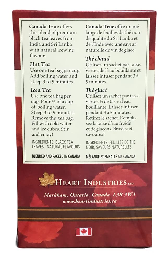 CANADA TRUE premium Ceylon Tea -25 Tea Bags 50g (ICEWINE TEA)