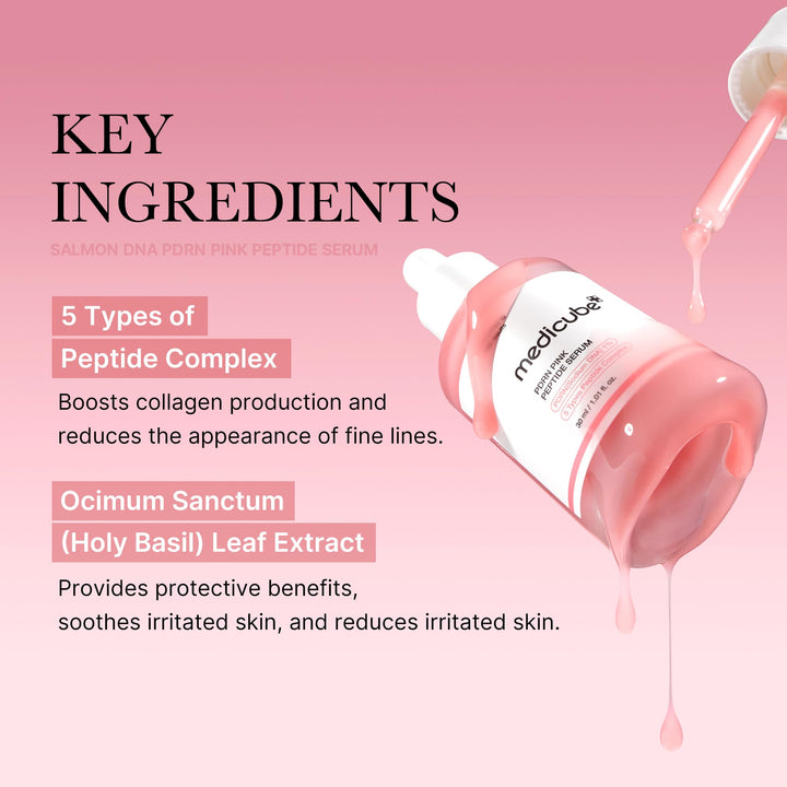 Medicube PDRN Pink Peptide Serum – Rose PDRN (Vegan) – 30ml