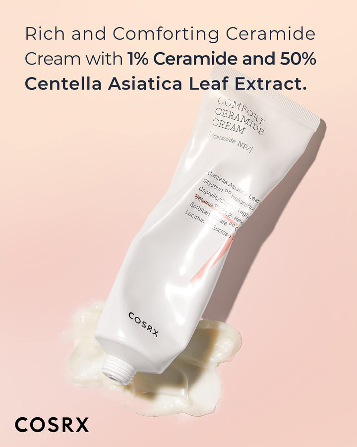 COSRX Balancium Comfort Ceramide Cream – 80g Centella Moisturizer for Sensitive Skin