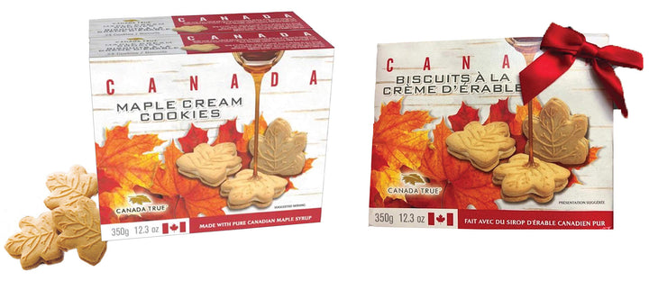 CANADA TRUE Maple Cream Cookies, 24 per pack 100% Real Canadian Maple Syrup/350 g/12.3 oz (350 grams, 1, count)