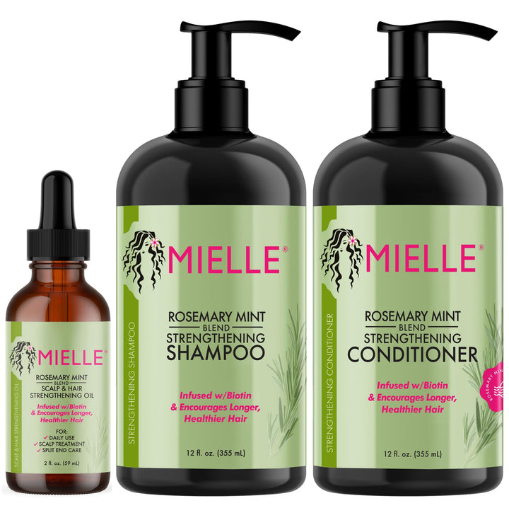 Mielle Organics Hair Growth Bundle - Oil, Shampoo and Conditioner