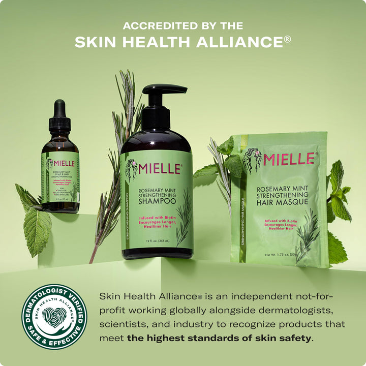 Mielle Rosemary Mint Shampoo & Conditioner – 12 oz Each, Biotin-Infused for Hair Growth & Strength